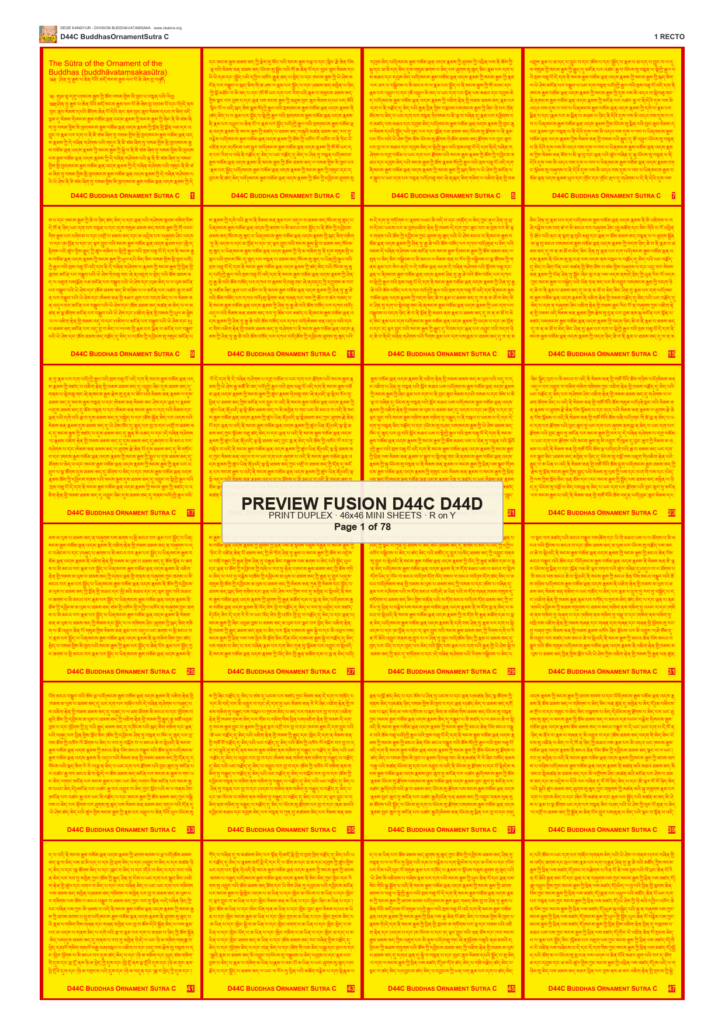 Preview DEGE-KANG-BUDDHAVATAMSAKA-PRINTSET-D44C-D44D — page 1