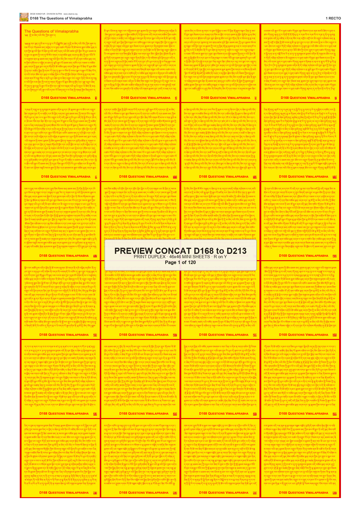 Preview DEGE-KANG-SUTRA-PRINTSET-D168-TO-D213 — page 1